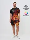 Мужской костюм с шортами / В огне