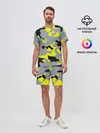 Мужской костюм с шортами / Yellow camouflage