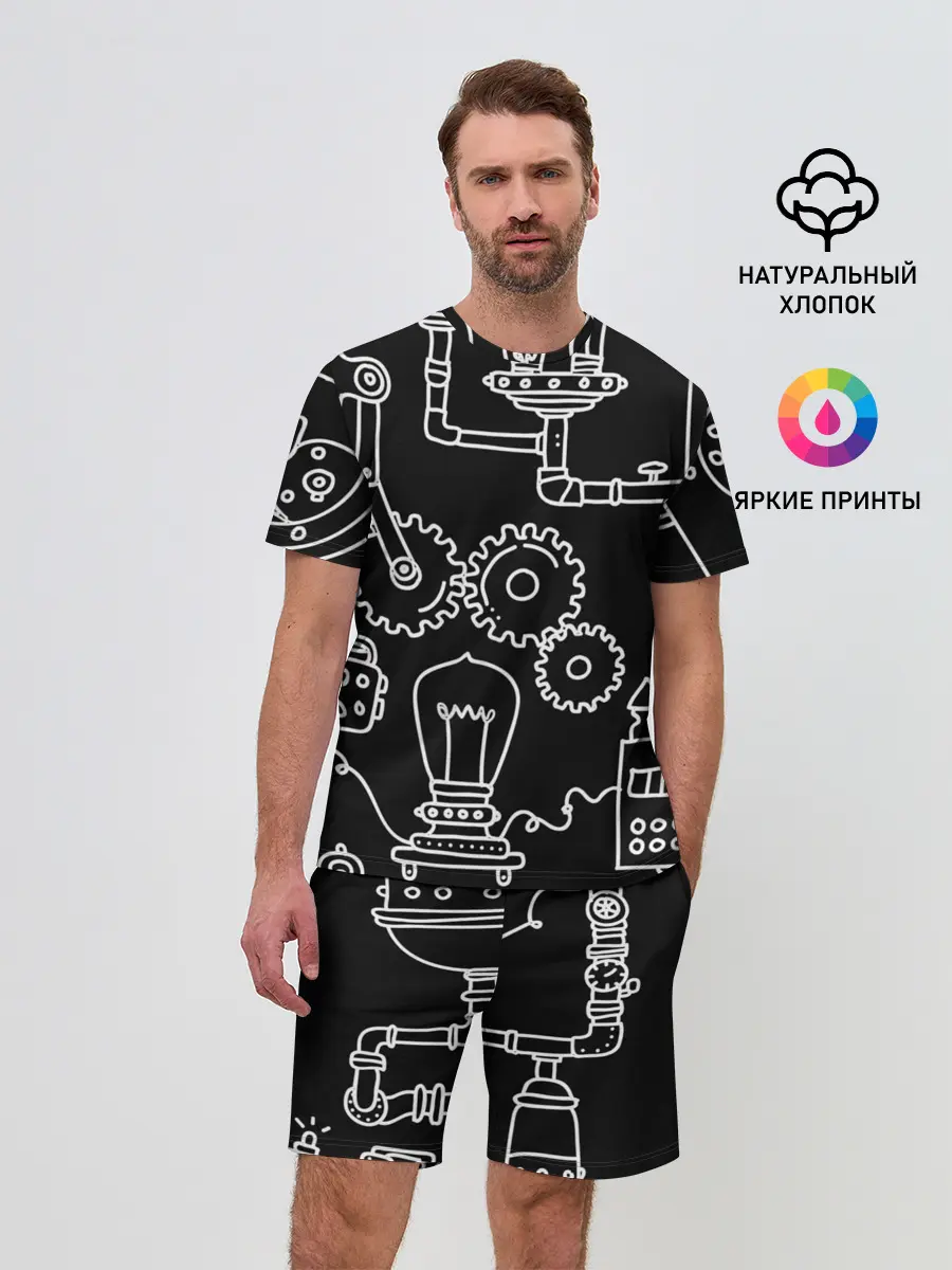 Мужской костюм с шортами / Стиль стимпанк