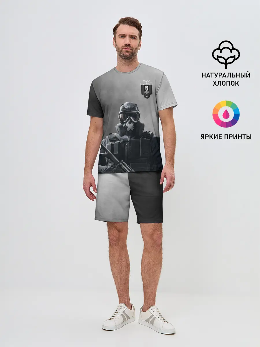 Мужской костюм с шортами / rainbow six siege