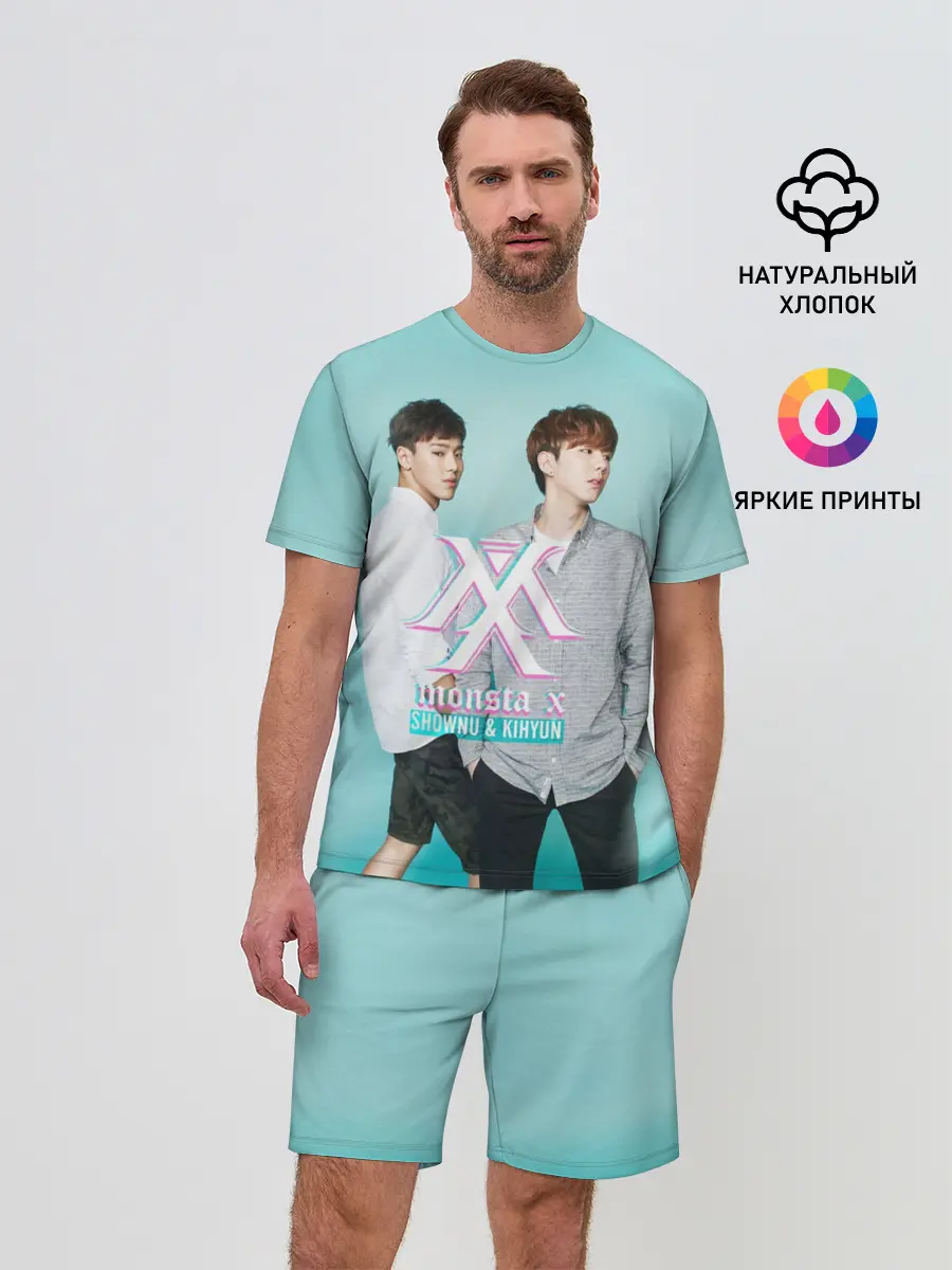 Мужской костюм с шортами / Shownu&Kihyun