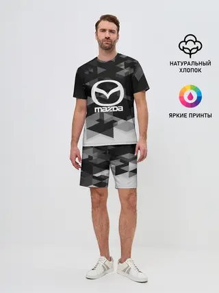 Мужской костюм с шортами / Mazda sport geometry