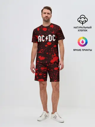 Мужской костюм с шортами / AC DC