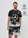 Мужской костюм с шортами / Mercedes sport geometry