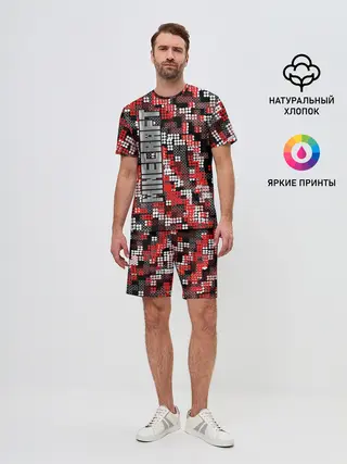 Мужской костюм с шортами / Майнкрафт