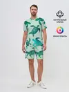 Мужской костюм с шортами / Абстракция Черепахи Полигон