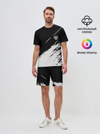 Мужской костюм с шортами / Russia sport