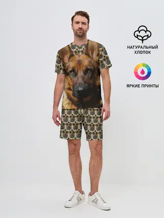 Мужской костюм с шортами / Овчарка