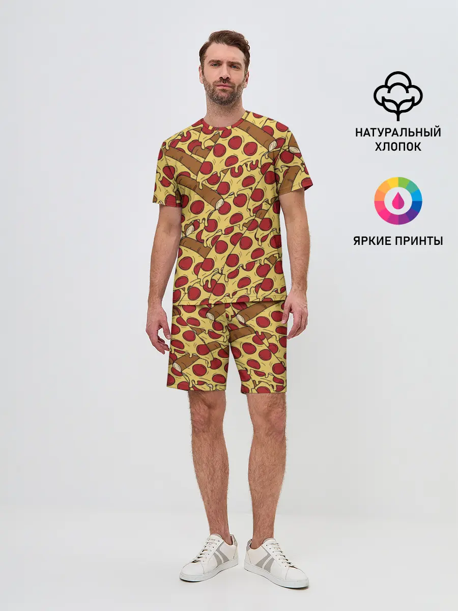 Мужской костюм с шортами / Pizza