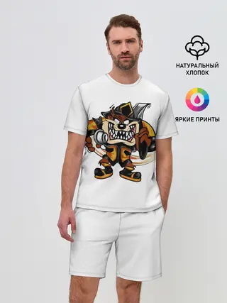 Мужской костюм с шортами / Пожарный демон