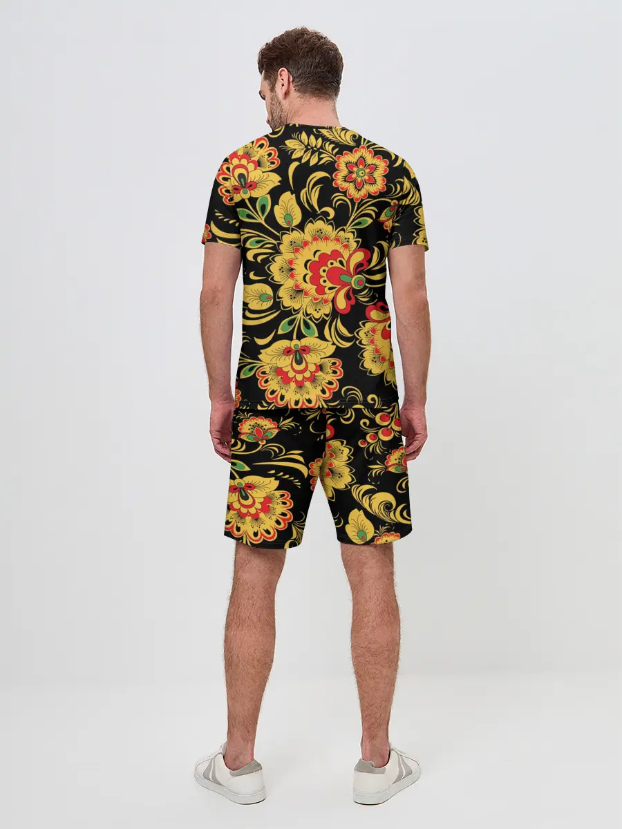 Мужской костюм с шортами / Хохлома