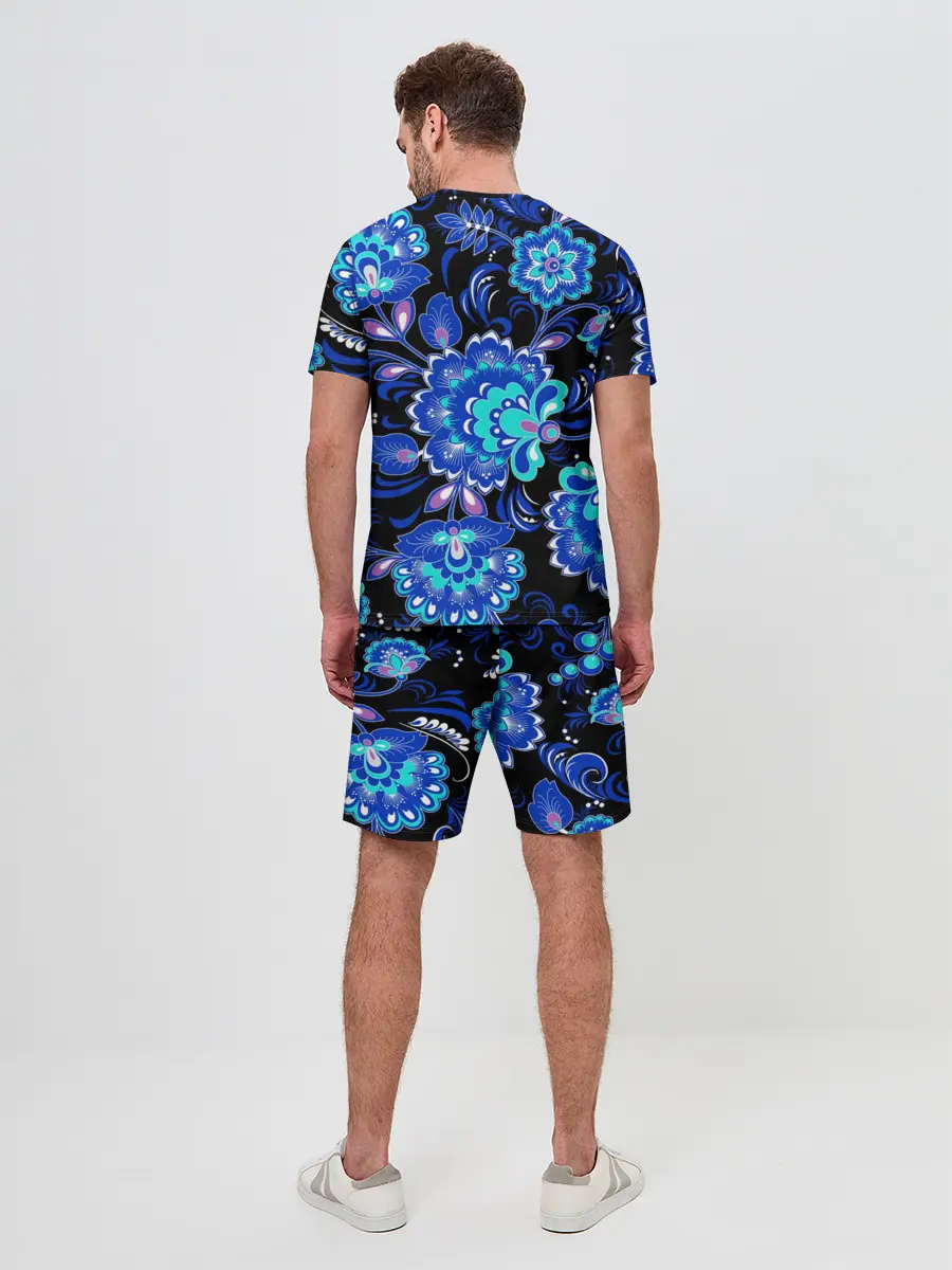 Мужской костюм с шортами / Хохлома