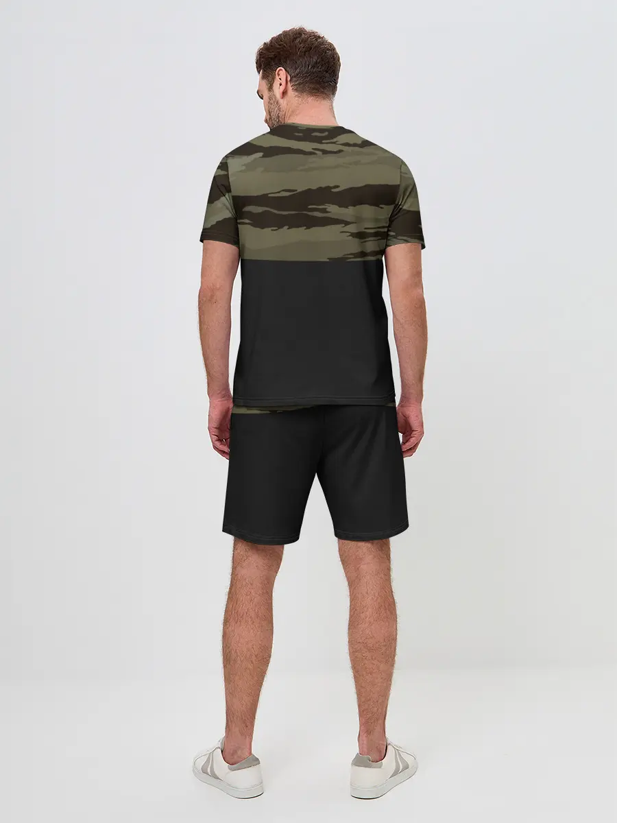 Мужской костюм с шортами / Камуфляж ВДВ РФ