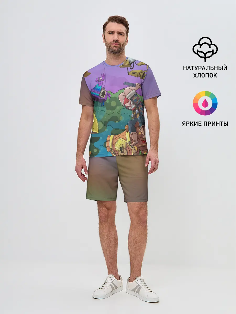 Мужской костюм с шортами / Fortnite