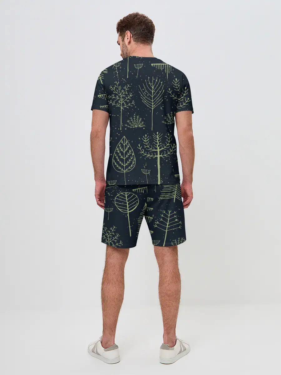 Мужской костюм с шортами / Загадочный лес