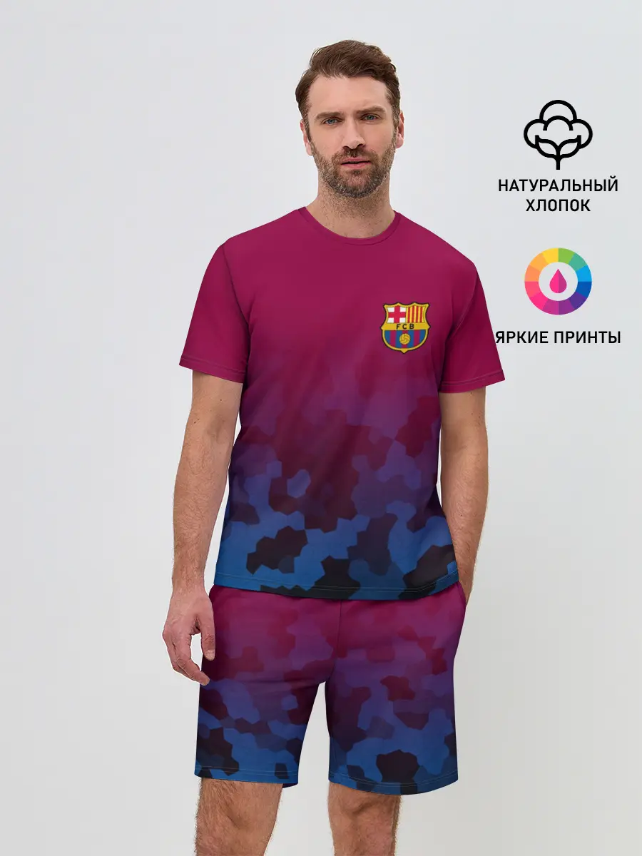 Мужской костюм с шортами / FC BARCA SPORT