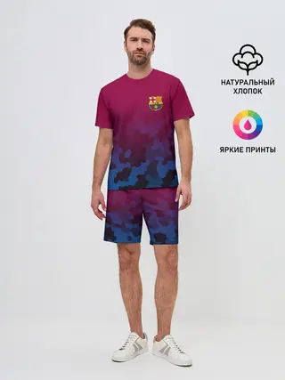 Мужской костюм с шортами / FC BARCA SPORT