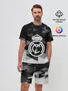 Мужской костюм с шортами / FC Real Madrid sport geometry