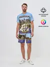Мужской костюм с шортами / Корабль и замок в манкрафт.