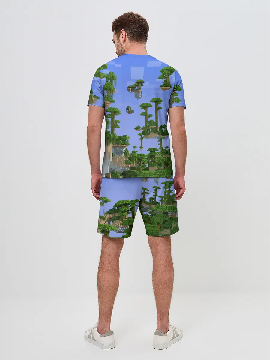 Мужской костюм с шортами / Стив среди парящих островов.