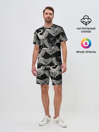 Мужской костюм с шортами / Белые Птицы