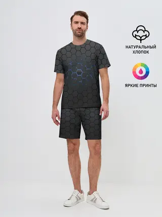 Мужской костюм с шортами / Соты карбон
