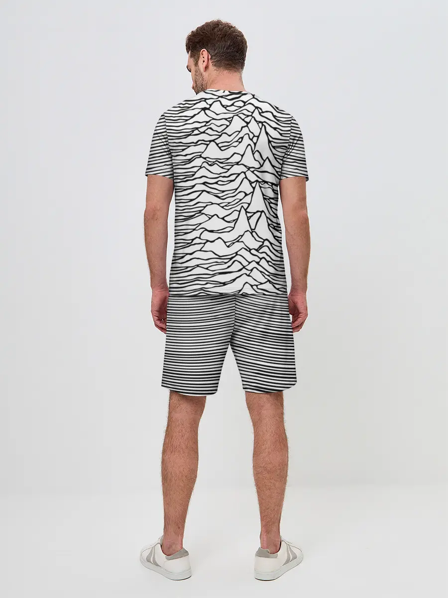 Мужской костюм с шортами / White