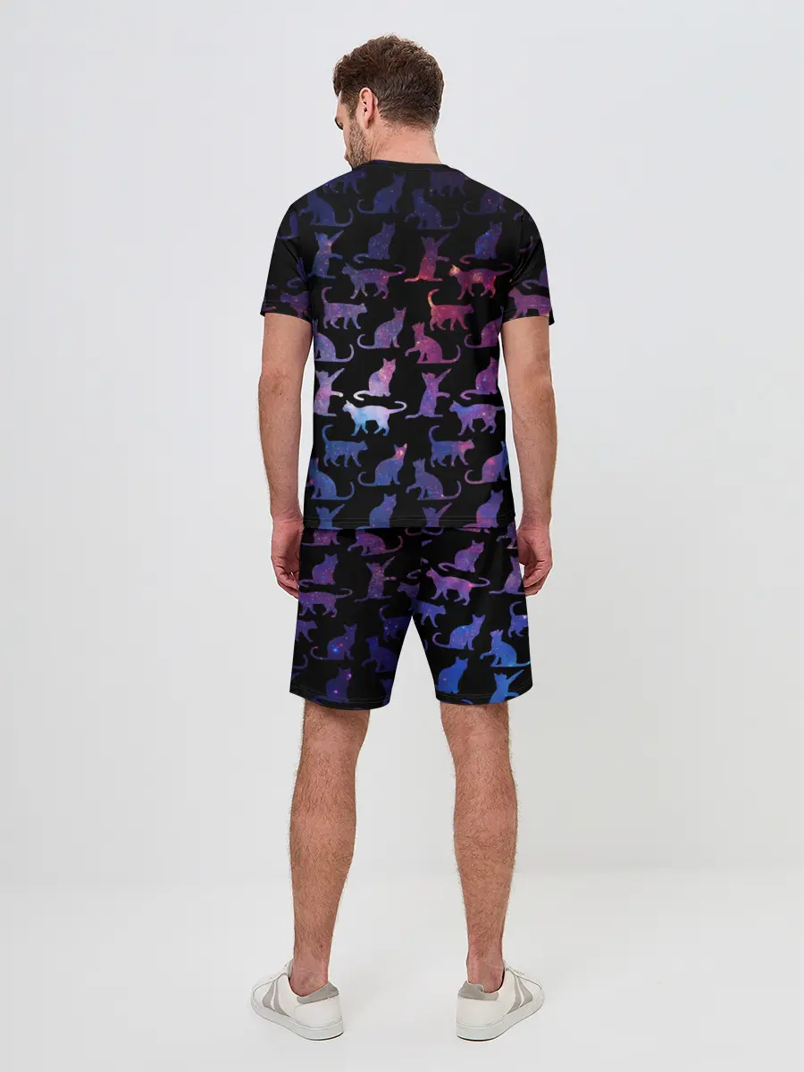 Мужской костюм с шортами / Космические Коты