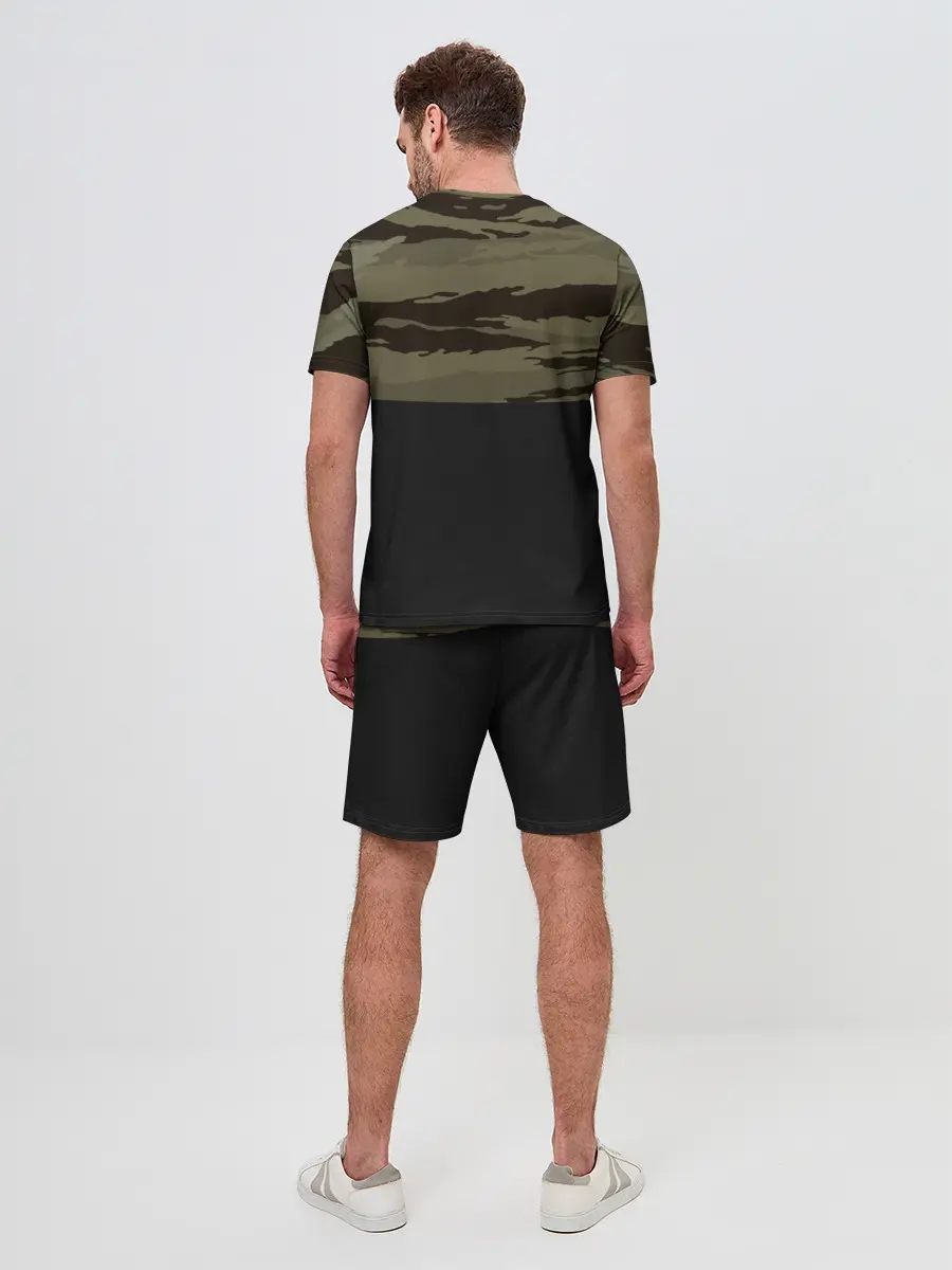 Мужской костюм с шортами / Камуфляж МЧС РФ