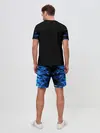 Мужской костюм с шортами / Синий тигр