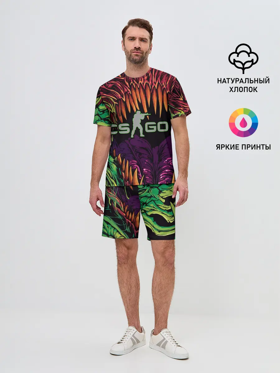 Мужской костюм с шортами / CS GO Huper beast