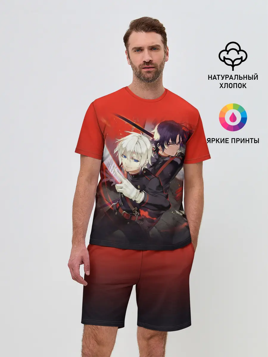 Мужской костюм с шортами / Shinya & Guren