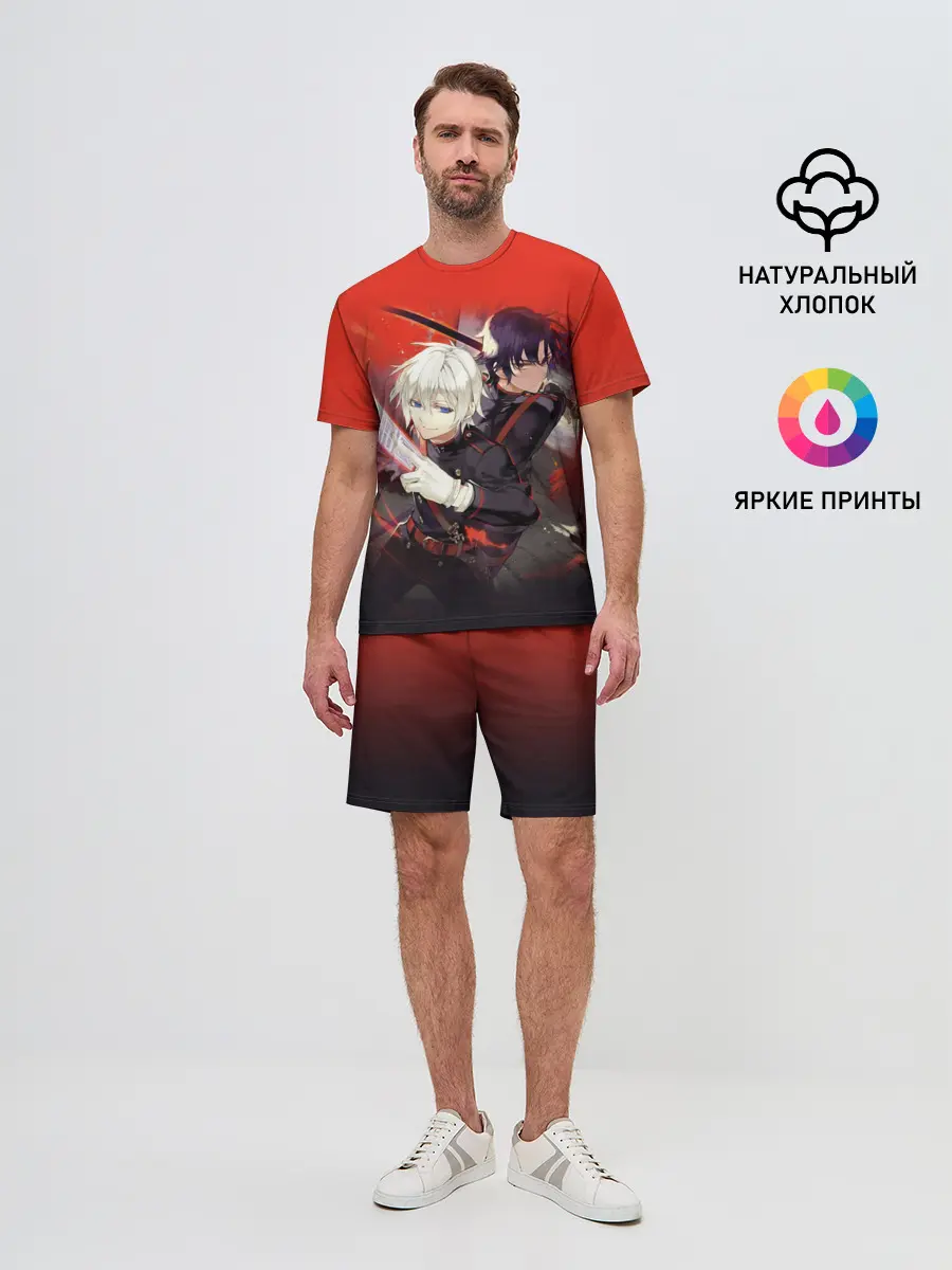 Мужской костюм с шортами / Shinya & Guren