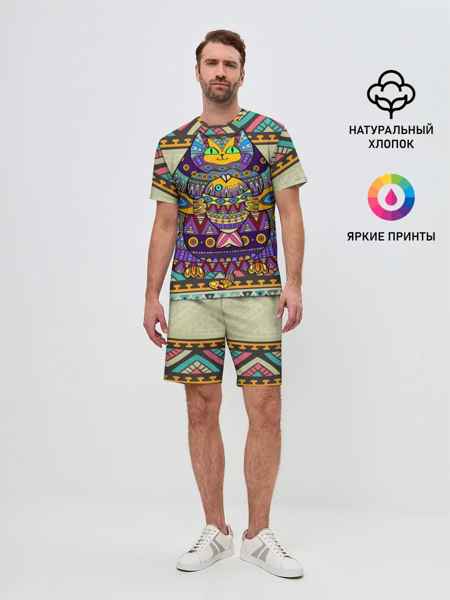 Мужской костюм с шортами / Кот 3