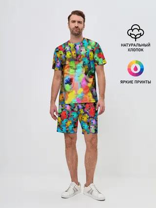 Мужской костюм с шортами / Котики на дискотеке