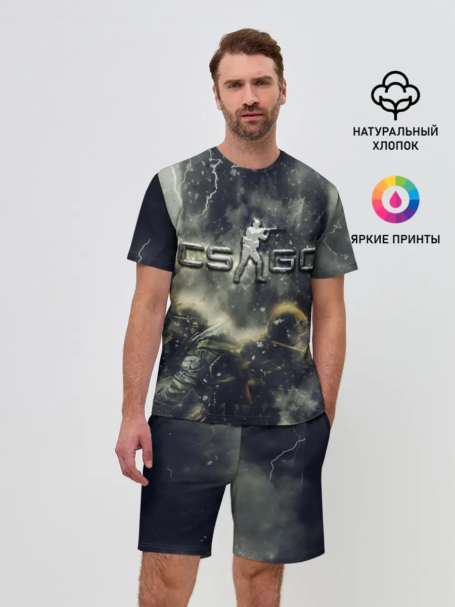 Мужской костюм с шортами / CS GO