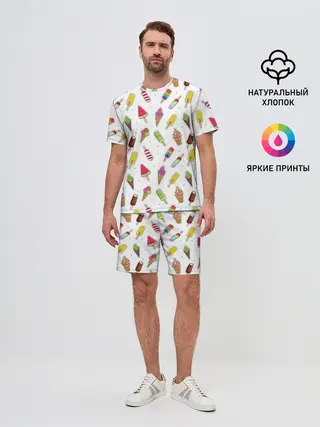 Мужской костюм с шортами / Летний MIX
