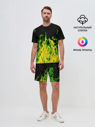 Мужской костюм с шортами / Дикий огонь
