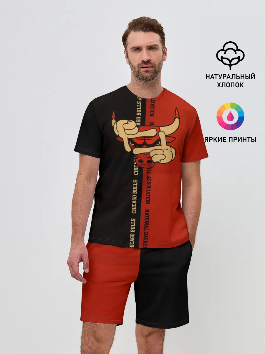 Мужской костюм с шортами / NBA. Chicago bulls