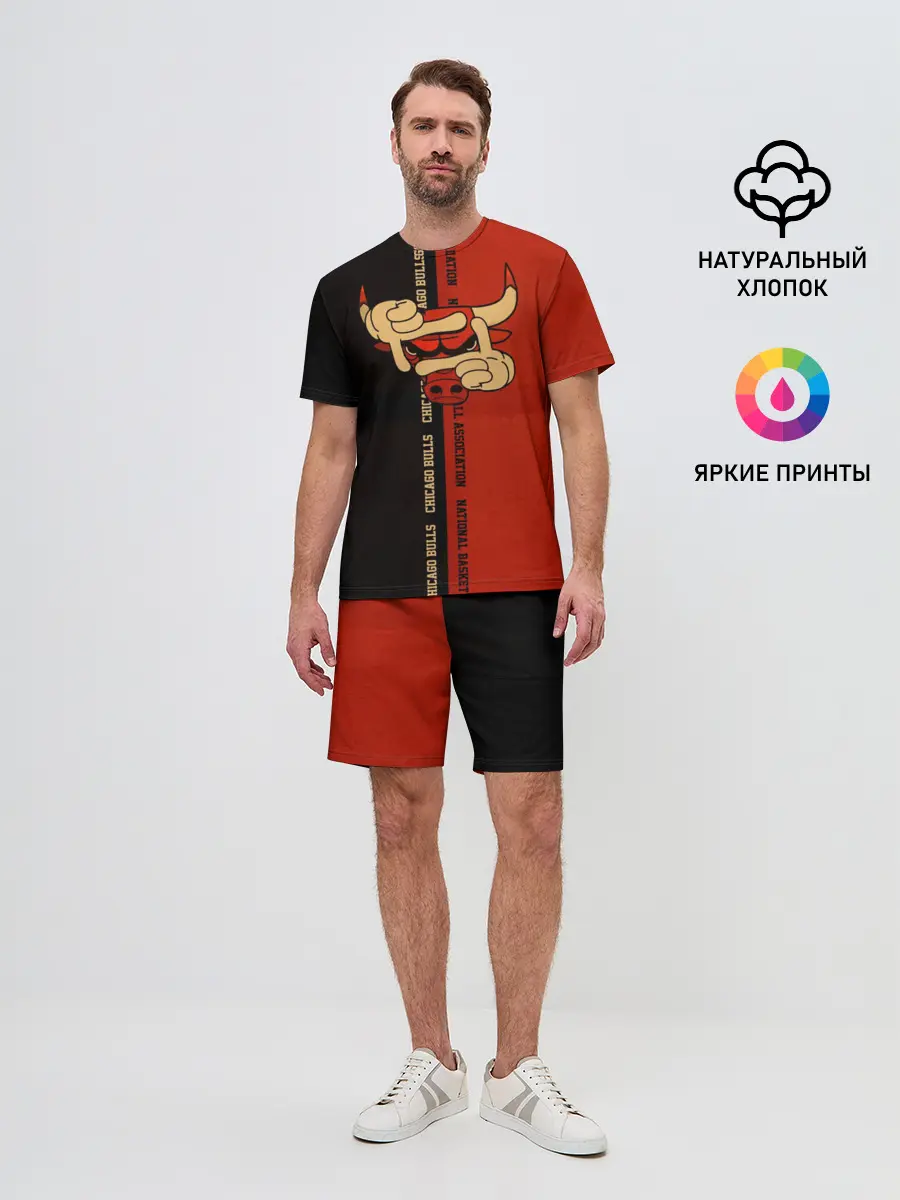 Мужской костюм с шортами / NBA. Chicago bulls