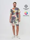 Мужской костюм с шортами / Тропики паттерн