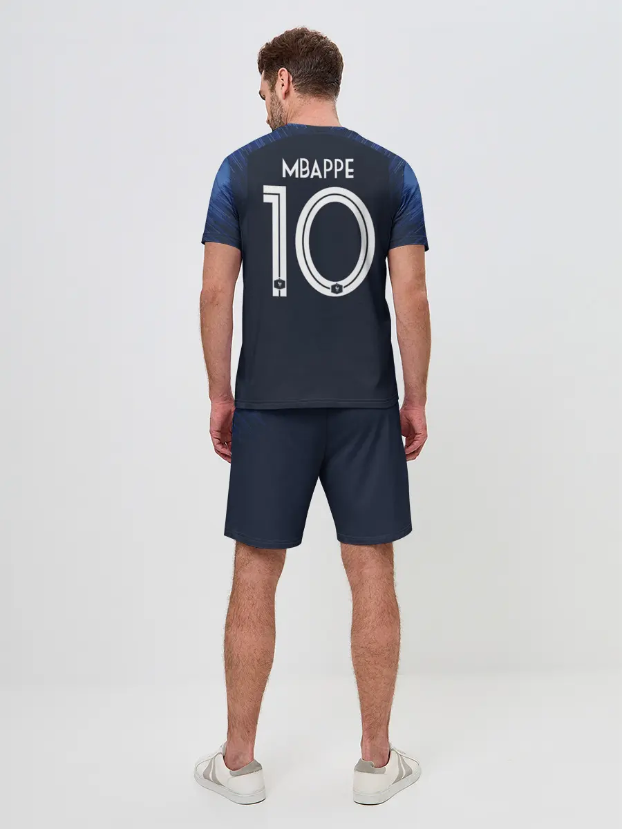 Мужской костюм с шортами / Mbappe home WC 2018