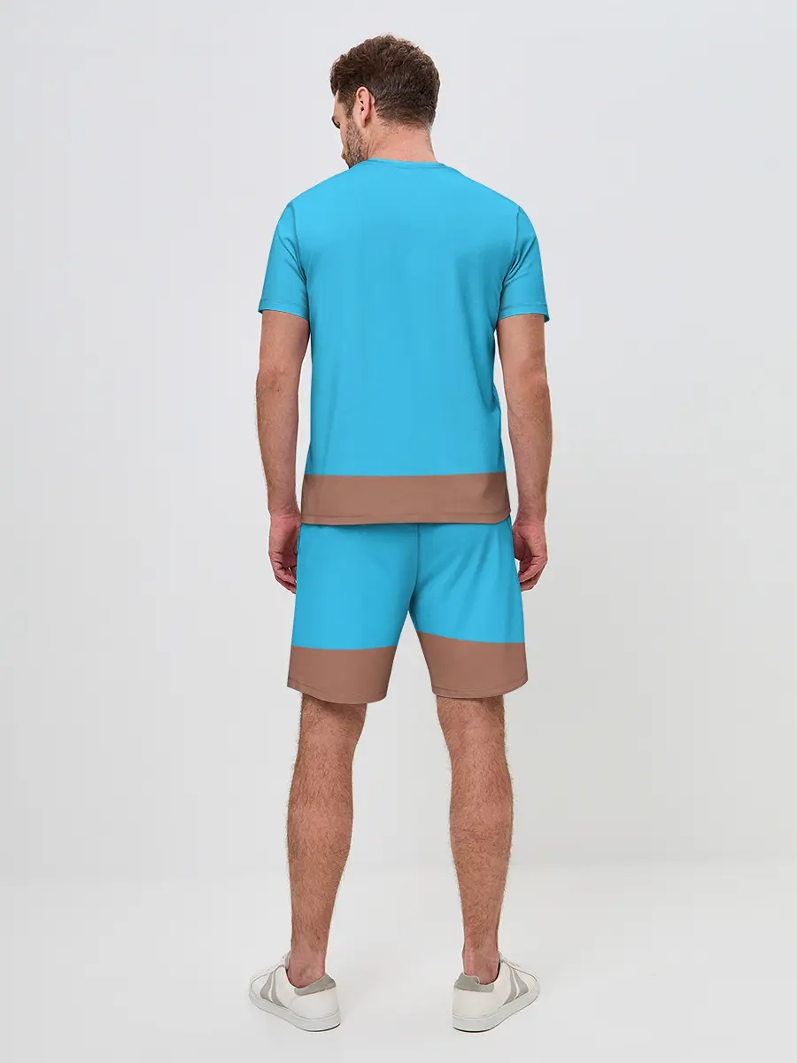 Мужской костюм с шортами / Скелетон геодезист