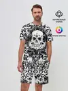 Мужской костюм с шортами / Grunge Skull