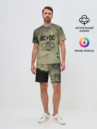 Мужской костюм с шортами / AC DC