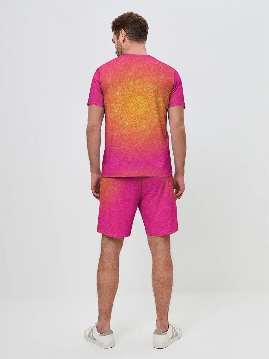 Мужской костюм с шортами / Солнечная мандала