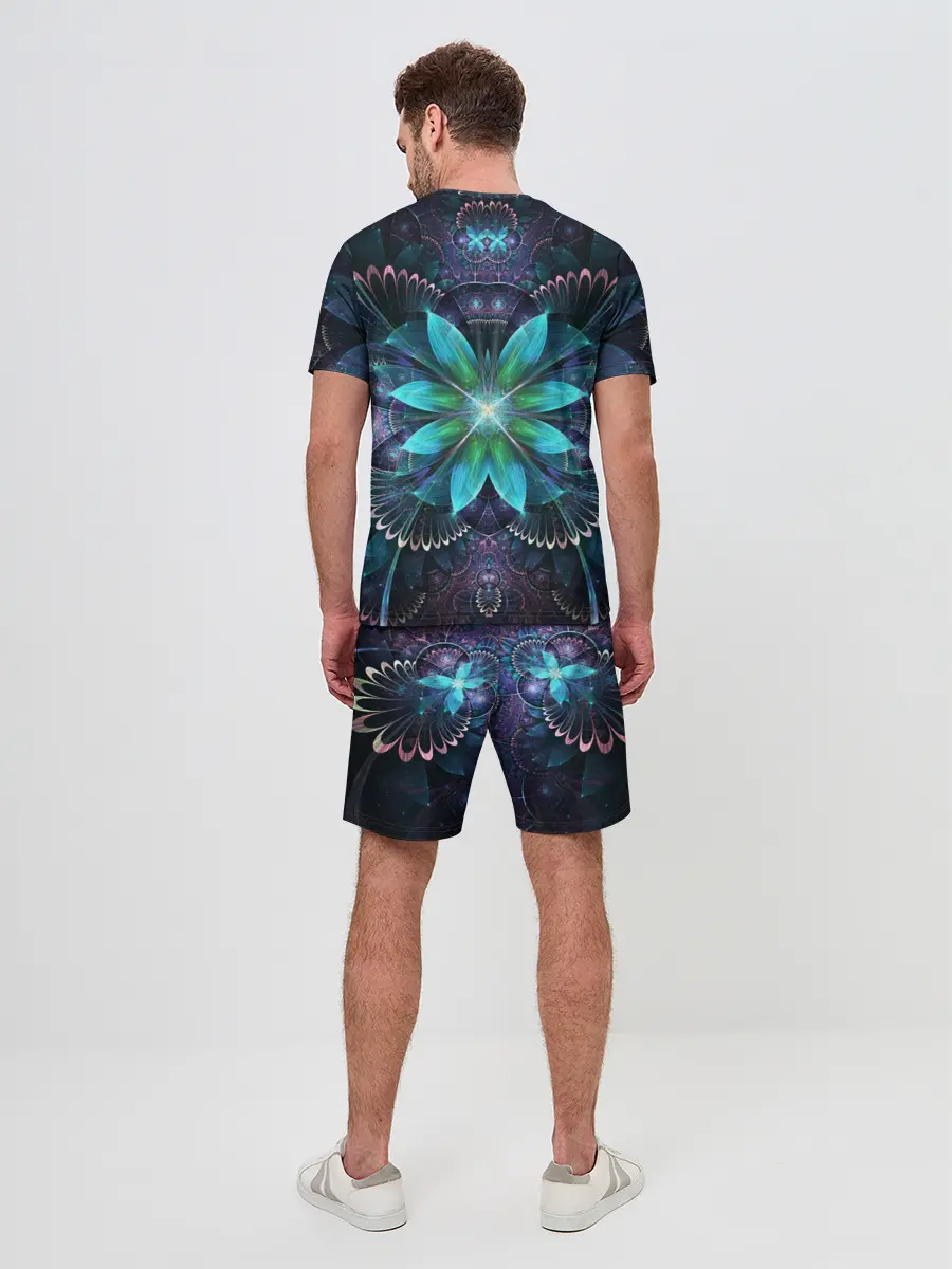 Мужской костюм с шортами / Астральная мандала