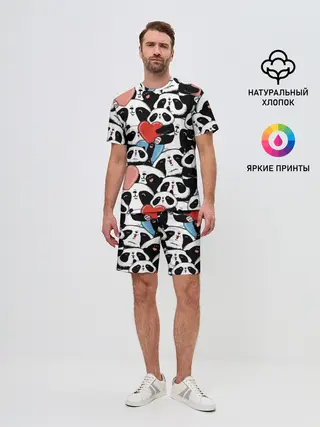 Мужской костюм с шортами / Пандяшки