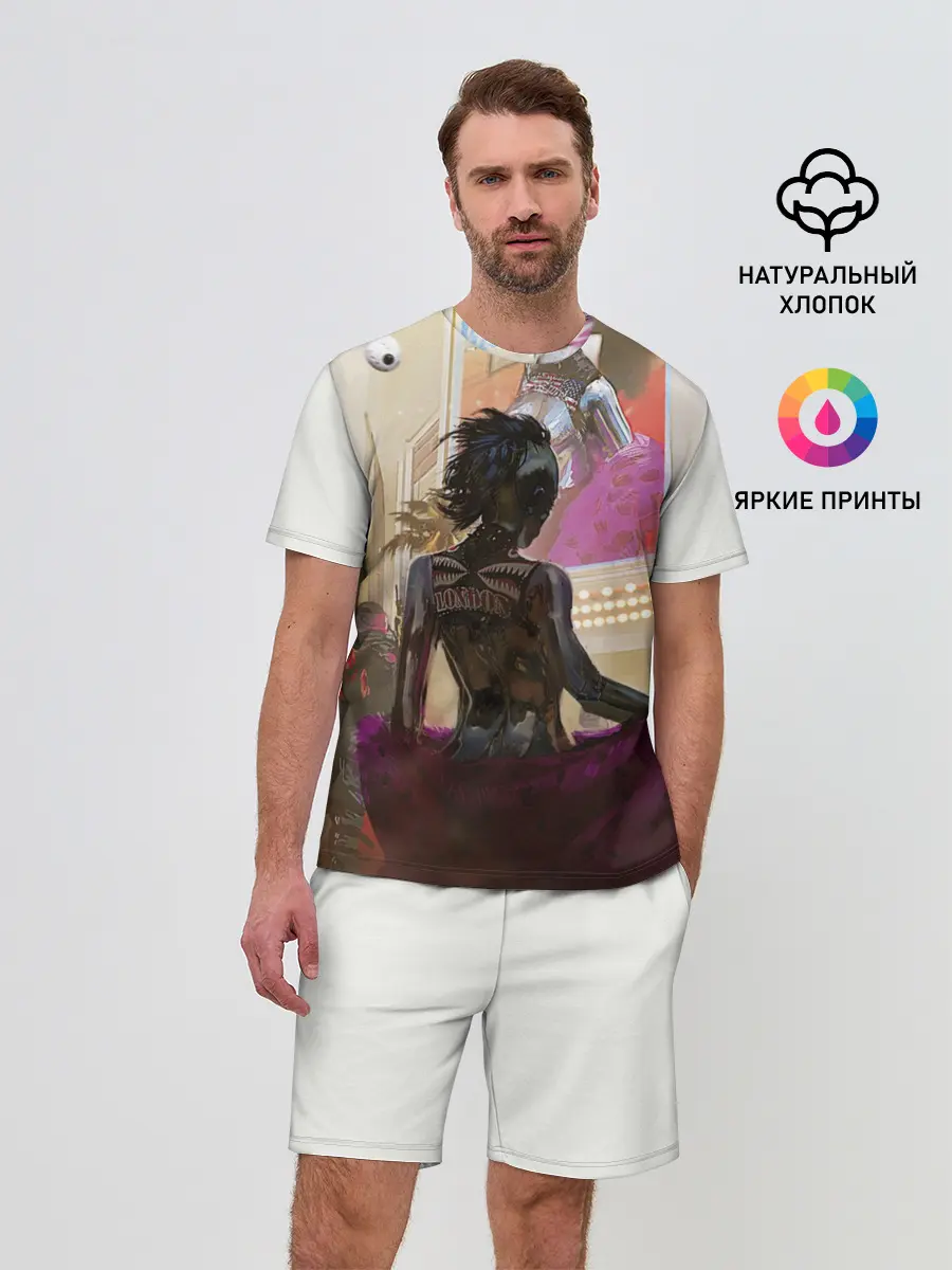 Мужской костюм с шортами / Lady. Cyberpunk 2077