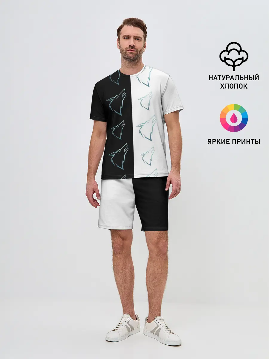 Мужской костюм с шортами / Волк среди волков